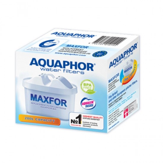 Aquaphor Ανταλλακτικό Φίλτρο Νερού για Κανάτα από Ενεργό Άνθρακα B100-25 Maxfor