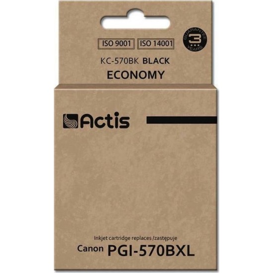 Actis Συμβατό Μελάνι Canon PGI-570BXL Μαύρο