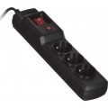 Power strip Activejet Combo anti-surge 3 sockets 1.5 m black