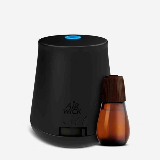 Airwick Led Συσκευή Αρωματοθεραπείας Essential Mist Ανταλλακτικό Βανίλια & Καστανή Ζάχαρη Μαύρη 20ml 3259655