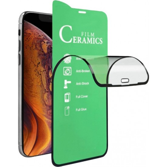 Ceramic Nano Flexi Full Face Tempered Glass Black (iPhone 13)