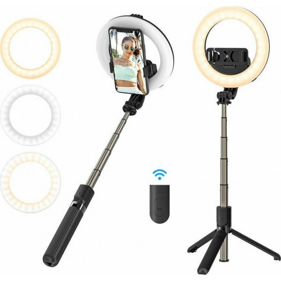 BlitzWolf BW-BS8 Pro Selfie Stick Τρίποδο Κινητού με Bluetooth 