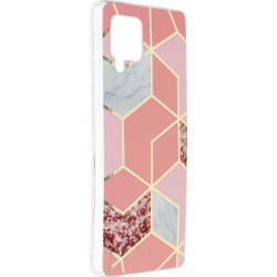 Forcell Cosmo Marble Back Cover Σιλικόνης Design 02 Ροζ (Galaxy A32 5G)