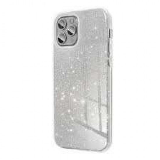 Θήκη Forcell Shining για Samsung Galaxy S21 Ultra - Ασημί