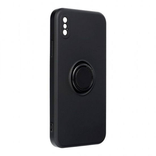 Forcell SILICONE RING Case for IPHONE X black