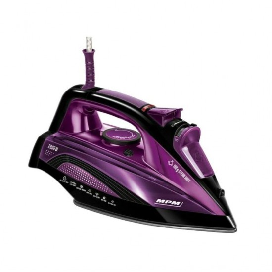 MPM Σίδερο Ατμού 2800W με Αντικολλητική Πλάκα και Συνεχόμενη Παροχή 50gr/min