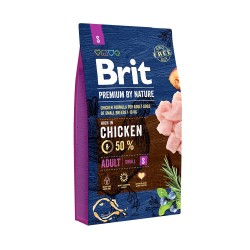 BRIT Premium by Nature ADULT S - dry dog food - Chicken 1 kg