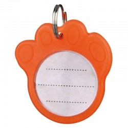 TRIXIE Dog tag Paw - 3.5 cm orange