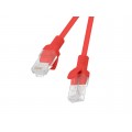 Lanberg PCU5-10CC-0025-R networking cable 0.25 m Cat5e U/UTP (UTP) Red
