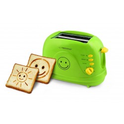 Toaster Esperanza SMILEY EKT003 (750W; green color)