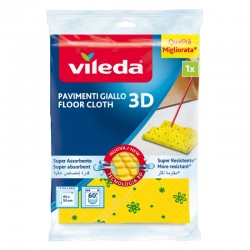 Vileda Microfibre Floor Cloth 3d  yellow