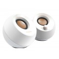 Creative Pebble Ηχεία Υπολογιστή 2.0 με Ισχύ 4.4W σε Λευκό Χρώμα