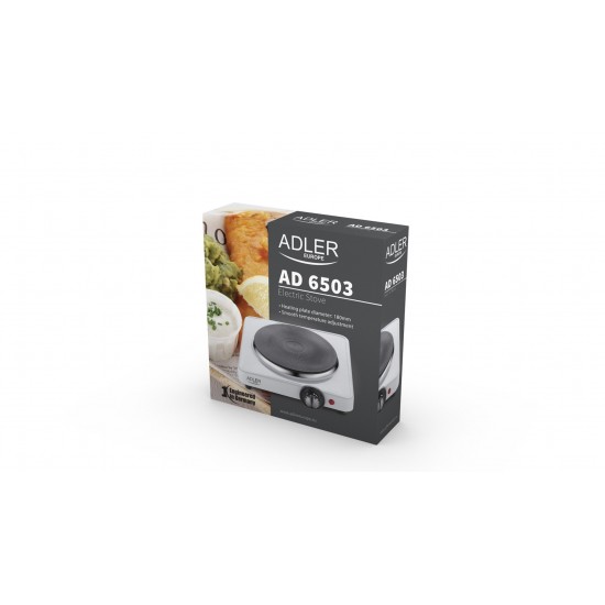 Adler AD 6503 hob White Built-in Sealed plate 1 zone(s)