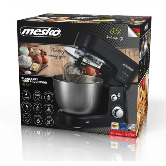 Mesko MS 4217 Planetary food processor black