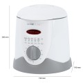 Clatronic FFR 2916 fryer 1 L Single White Stand-alone