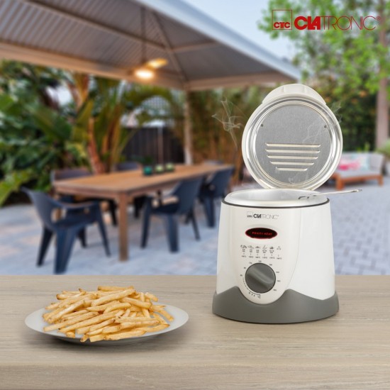 Clatronic FFR 2916 fryer 1 L Single White Stand-alone