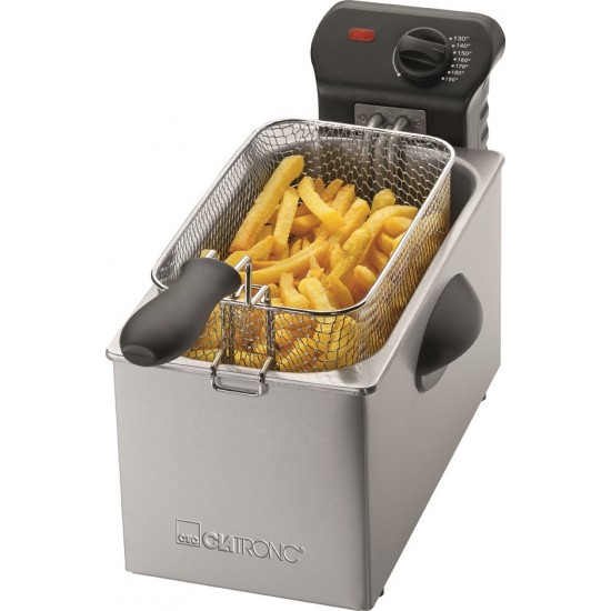 Clatronic FR 3587 Deep fryer 3 L Single Black,Stainless steel Stand-alone 2000 W