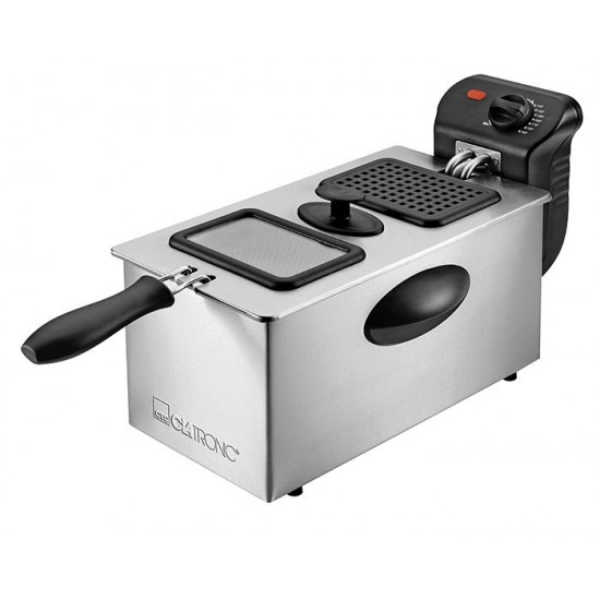 Clatronic FR 3587 Deep fryer 3 L Single Black,Stainless steel Stand-alone 2000 W