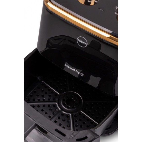 Air fryer ELDOM FRITTA fat-free fryer, capacity 5.0 l, adjustable temp., clock, 1500 W