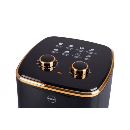 Air fryer ELDOM FRITTA fat-free fryer, capacity 5.0 l, adjustable temp., clock, 1500 W