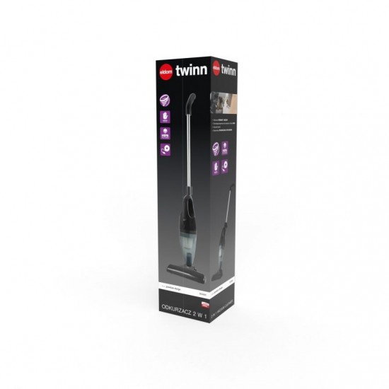 OC600 ELDOM, 2in1 TWINN upright vacuum cleaner, wireless, bagless, HEPA