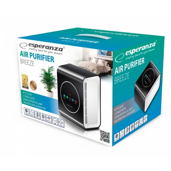Esperanza EHP001 air purifier 45 dB Black,White