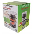 Food steamer Esperanza STEAM VOLCANO EKG009 (7 litres; transparent color)