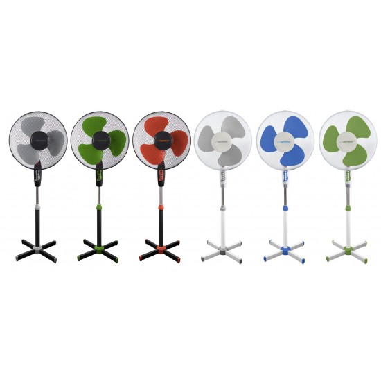 Esperanza EHF001KE, 16 '' standing fan, Black and Gray