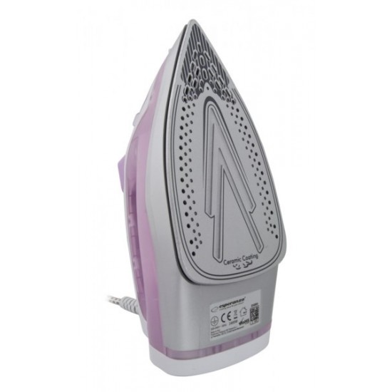Esperanza EHI004 iron Dry & Steam iron Ceramic soleplate Purple,White 2400 W