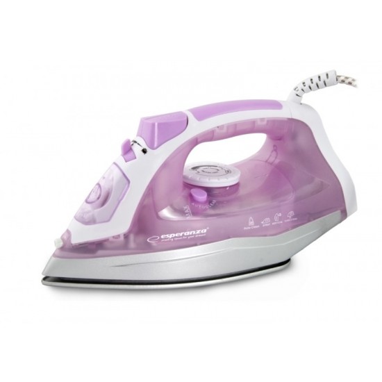 Esperanza EHI004 iron Dry & Steam iron Ceramic soleplate Purple,White 2400 W