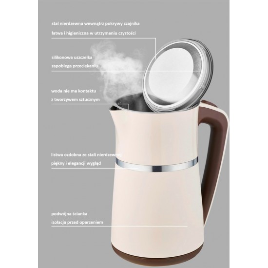 Feel-Maestro MR030 white electric kettle 