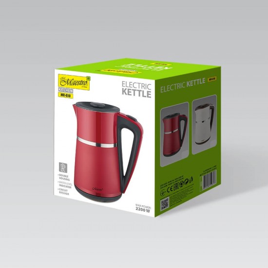 Feel-Maestro MR030 red electric kettle 1.2 L 1500 W