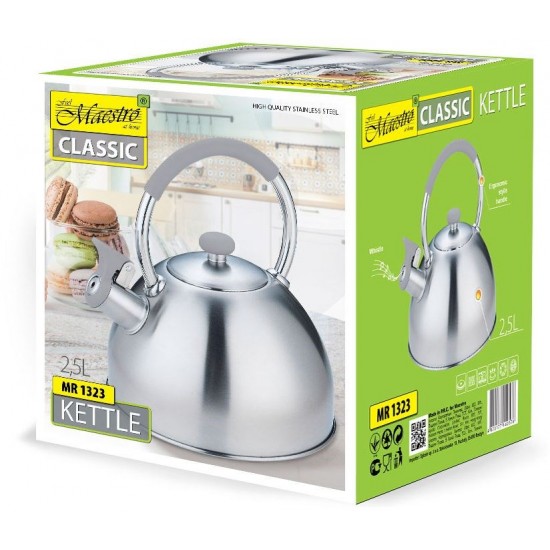 Kettle MAESTRO MR-1323 stainless steel 2.5 l inox