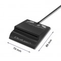 Qoltec 50363 USB cable 1.8 m USB 3.2 Gen 1 (3.1 Gen 1) USB C USB A Black