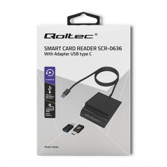 Qoltec 50363 USB cable 1.8 m USB 3.2 Gen 1 (3.1 Gen 1) USB C USB A Black