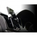 Maclean car phone holder, universal, for the ventilation grille, gravity, max. center distance 90mm, MC-324, silver/black