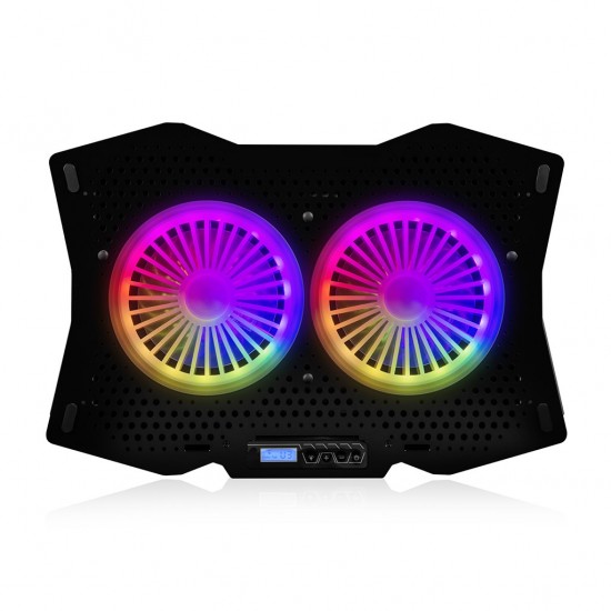Modecom MC-CF18 RGB notebook cooling pad  black
