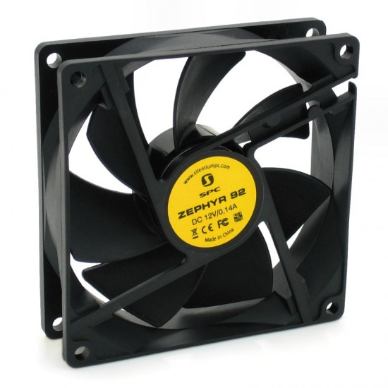 SilentiumPC Zephyr 92 Computer case Fan  black