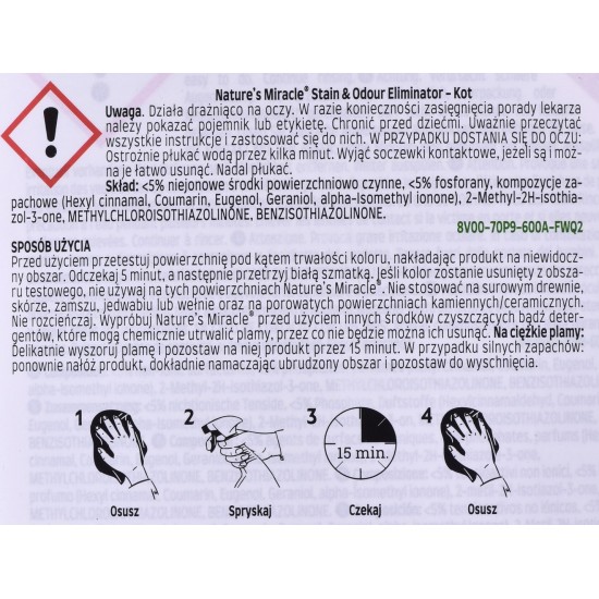 Nature's Miracle Stain & Odour ELIMINATOR Dogs 946ml
