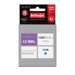 Activejet AB-985CN ink for Brother printer; Brother LC985C; replacement; Supreme; 19.5 ml; cyan