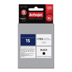 Activejet AH-15R ink for HP printer, HP 15 C6615A replacement; Premium; 50 ml; black