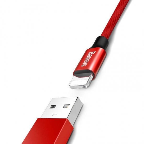 Cable Baseus Yiven CALYW-A09 (USB 2.0 - Lightning ; 1,8m; red color)