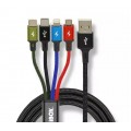 Universal 4 in 1 charging cable I-BOX USB IKUM4W1