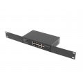 Lanberg Switch PoE+ Rack 10"/19"  RSFE-8P-2GE-120