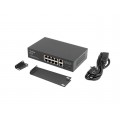 Lanberg Switch PoE+ Rack 10"/19"  RSFE-8P-2GE-120