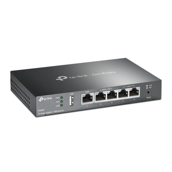 Gigabit VPN router TP-LINK TL-ER605, 5 ports