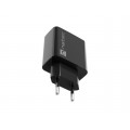NATEC USB CHARGER RIBERA 18W USB-A BLACK