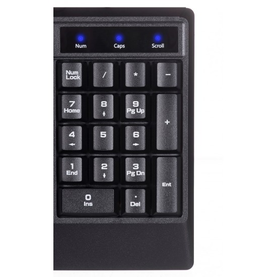 Activejet wired keyboard K-3255 black USB