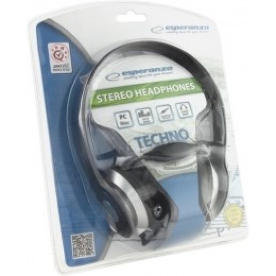 Esperanza EH145K headphones/headset Head-band Black