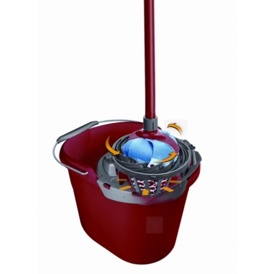 Vileda Torsion Power bucket with wringer  red